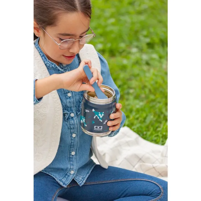 Monbento Handy Wolf Lunchbox Isotherme Enfant 2 Compartiments 350 ml + 150 ml Monbento Handy Wolf Lunchbox Isotherme Enfant 2 Compartiments 350 ml + 150 ml