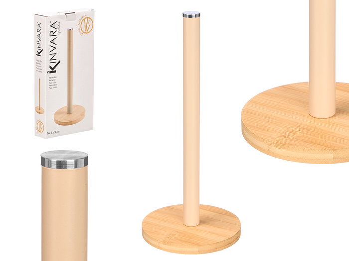 Kinvara Porte-rouleau Base en Bambou et Fer Beige 32,5 x 15 x 4 cm (Set de 12) Kinvara Porte-rouleau Base en Bambou et Fer Beige 32,5 x 15 x 4 cm (Set de 12)