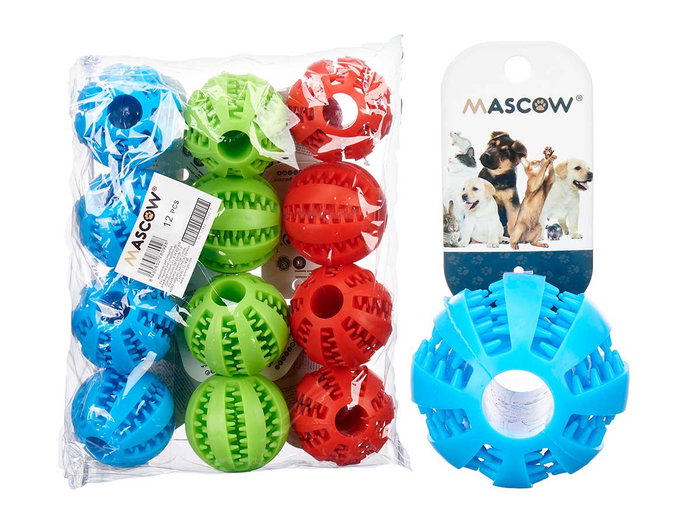 MASCOW Lot de 36 Bols Distributeurs de Nourriture en Silicone - Bleu, Rouge, Vert MASCOW Lot de 36 Bols Distributeurs de Nourriture en Silicone - Bleu, Rouge, Vert