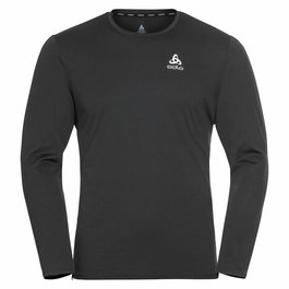 T-shirt à manches courtes homme Odlo Crew Neck L/S Noir