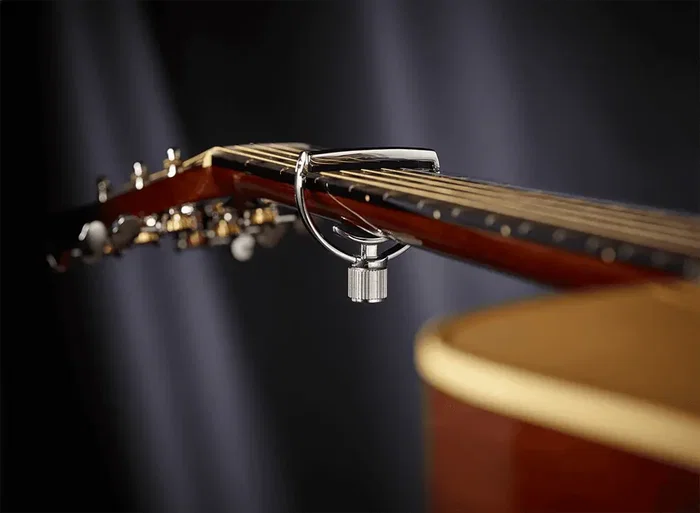 G7TH Cejilla Adaptable Capodastre Guitare Argenté Standard