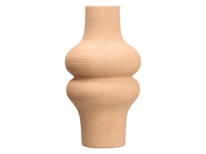 Giftdecor Jarron Curvas 34 cm Terre Céramique Marron (Set de 4)