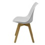 FORÖL Chaise de Réception Don Rodrigo Blanc (Pack de 4)
