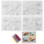 Jeux 2 momes JGO. 4 puzzles pour colorier