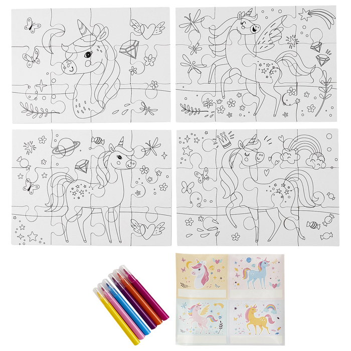 Jeux 2 momes JGO. 4 puzzles pour colorier Jeux 2 momes JGO. 4 puzzles pour colorier