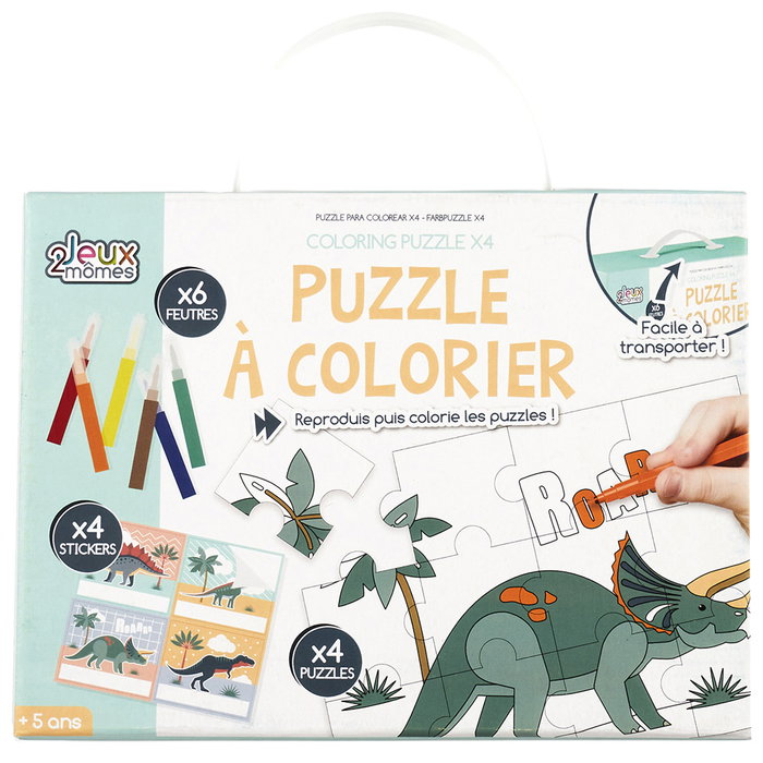 Jeux 2 momes JGO. 4 puzzles pour colorier Jeux 2 momes JGO. 4 puzzles pour colorier