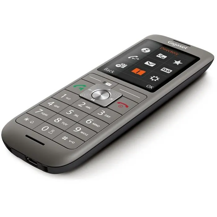 Gigaset Téléphone sans fil CL 660 HX avec écran couleur rétroéclairé 2,4 pouces, base modulable et connexion USB Gigaset Téléphone sans fil CL 660 HX avec écran couleur rétroéclairé 2,4 pouces, base modulable et connexion USB