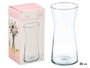 GIFTDECOR Vase en verre transparent à large ouverture 26cm