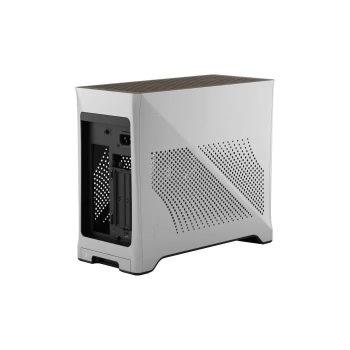 Fractal Design Era 2 Silver - Boîtier PC Mini-ITX (m-ITX) Gris - Port USB 3.2 Gen 2x2 Type-C, 2 x USB 3.0, Compatible Cartes Graphiques jusqu'à 326 mm