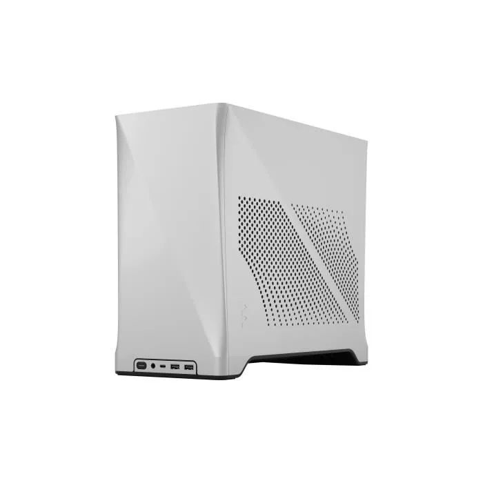 Fractal Design Era 2 Silver - Boîtier PC Mini-ITX (m-ITX) Gris - Port USB 3.2 Gen 2x2 Type-C, 2 x USB 3.0, Compatible Cartes Graphiques jusqu'à 326 mm