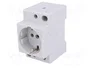 EATON ELECTRIC Prise de courant Schuko type F pour rail DIN