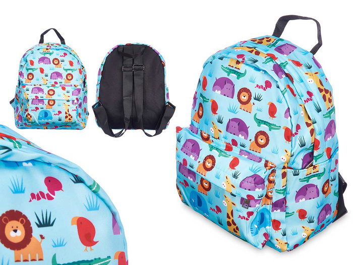 Pincello Mochila Infantile Animaux 22 x 28 x 12 cm Tissu Coloré (Set de 12) Pincello Mochila Infantile Animaux 22 x 28 x 12 cm Tissu Coloré (Set de 12)