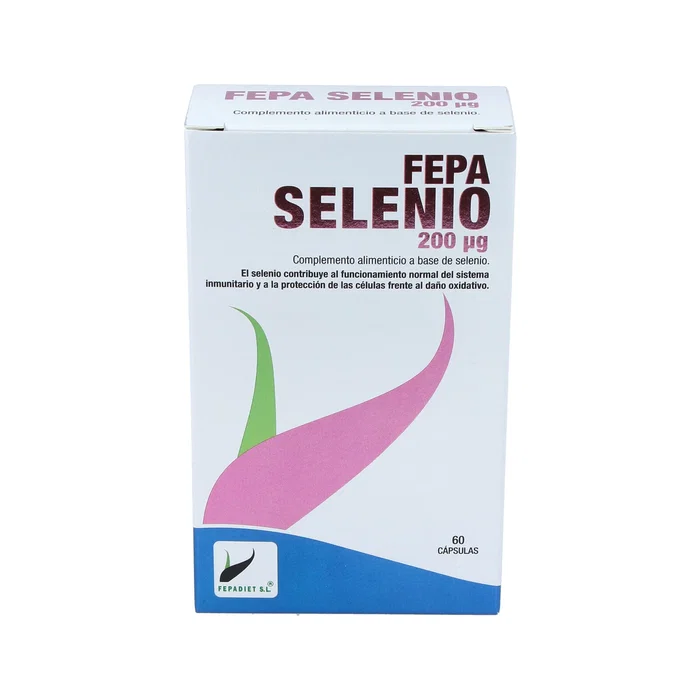 Fepadiet Fepa-Selenio 200 μg 60 gélules Complément Alimentaire au Sélénium Fepadiet Fepa-Selenio 200 μg 60 gélules Complément Alimentaire au Sélénium