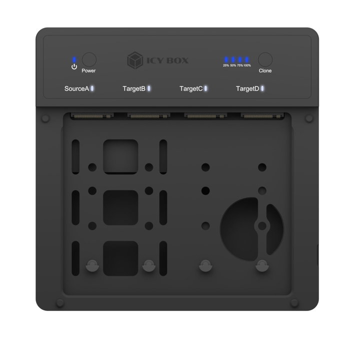 Icy IB-4013MCL-C4 Station de clonage USB4 pour 4 SSD M.2 NVMe