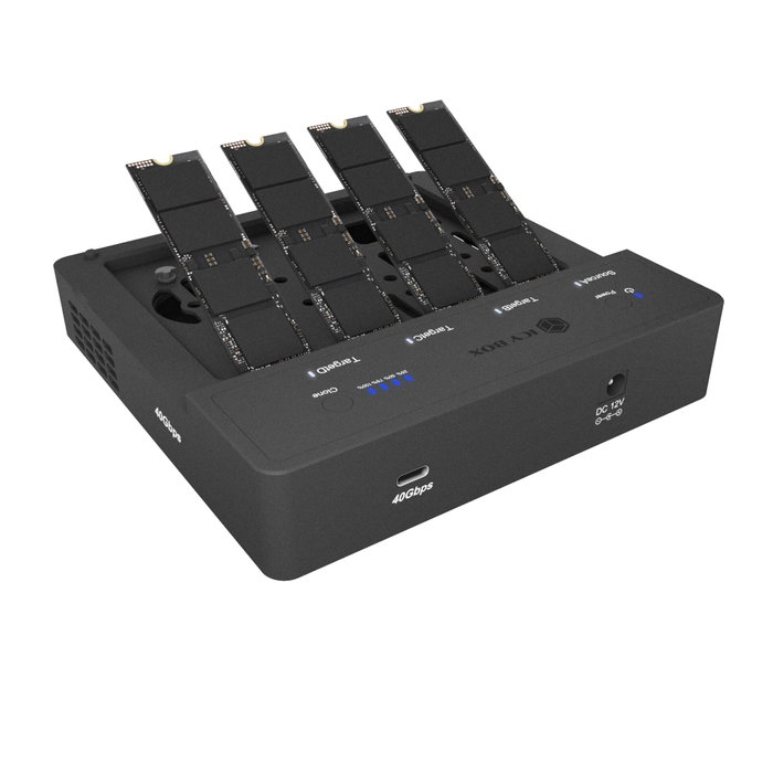 Icy IB-4013MCL-C4 Station de clonage USB4 pour 4 SSD M.2 NVMe