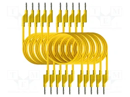 PEAKTECH Cordon de mesure individuel jaune 4 mm