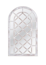 GINER Y COLOMER Miroir avec Cadre en MDF et Verre 150 x 90 cm - Cadre en Bois MDF de 3 cm d'Épaisseur, Finition Naturelle, Résistant