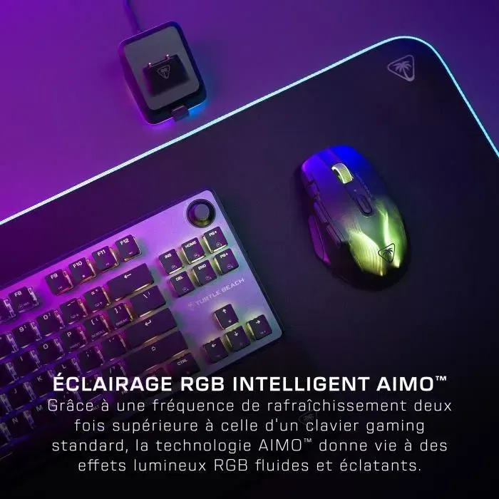 Turtle Beach Vulcan II TKL Pro - Clavier gaming mécanique magnétique RGB - Format compact sans pavé numérique - Noir