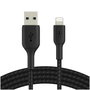 Belkin Câble Lightning vers USB-A 3m tressé noir