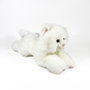 DEQUBE Peluche Bocalan Chat Blanc Couché 25 cm - Licorne