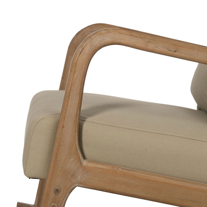 Fauteuil à Bascule Bois d'hévéa 66 x 88 x 80 cm