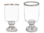 Giftdecor Porte-bougie Coupe Argenté Verre et Acier 13x23,5x13 cm (Set de 6)