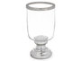 Giftdecor Porte-bougie Coupe Argenté Verre et Acier 13x23,5x13 cm (Set de 6)