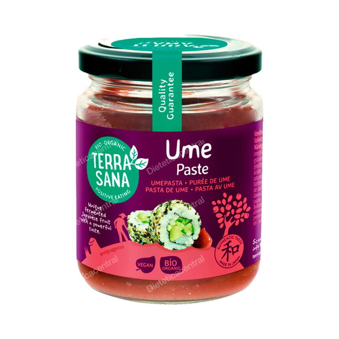 Terrasana Umeboshi Pasta 250g - Pâte d'Umeboshi Bio Vegan - Condiment Japonais Acide et Salé Terrasana Umeboshi Pasta 250g - Pâte d'Umeboshi Bio Vegan - Condiment Japonais Acide et Salé