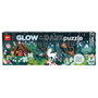 Apli Kids - Puzzle Glow in the Dark - Forêt Magique 200 Pièces Fluorescentes - 150 x 30 cm - Puzzle Fluorescent à Recharger - À Partir de 6 Ans