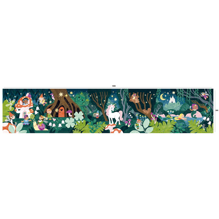Apli Kids - Puzzle Glow in the Dark - Forêt Magique 200 Pièces Fluorescentes - 150 x 30 cm - Puzzle Fluorescent à Recharger - À Partir de 6 Ans Apli Kids - Puzzle Glow in the Dark - Forêt Magique 200 Pièces Fluorescentes - 150 x 30 cm - Puzzle Fluorescent à Recharger - À Partir de 6 Ans