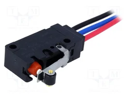 Aratas (Formerly Omron Components) Microcommutateur SNAP ACTION D2VW-5L2A-1M SPDT ON-(ON) avec levier à rouleau