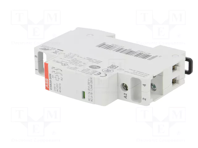 ABB ESB 20A 230VAC/VDC Contacteur 2 pôles NO x2