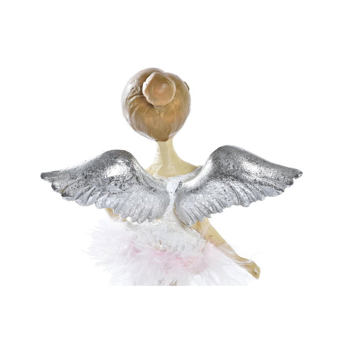 Décorations de Noël DKD Home Decor Résine Ange (11 x 9 x 17 cm) (2 Unités)