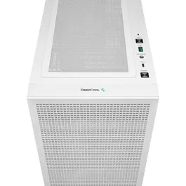 Deepcool CH360 Digital Boîtier PC Blanc Format M-ATX Mini Tour Sans Alimentation - Éclairage RGB, Ventilateurs 140 mm, Compatible Micro-ATX/Mini-ITX