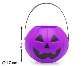 Atosa Citrouille Pourpre Décorative Halloween 14x17cm