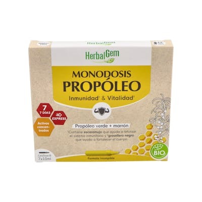 HERBALGEM PROPOLEO monodosis 7x10ml. BIO