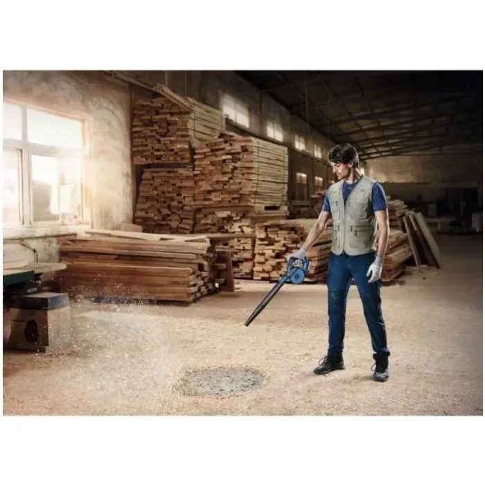 Bosch Professional Souffleur sans fil 18V GBL 18V-120, double vitesse, vitesse air 270 km/h (sans batterie ni chargeur) - 06019F5100 Bosch Professional Souffleur sans fil 18V GBL 18V-120, double vitesse, vitesse air 270 km/h (sans batterie ni chargeur) - 06019F5100