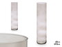 GIFTDECOR Vase Cylindrique en Verre Gris 62cm