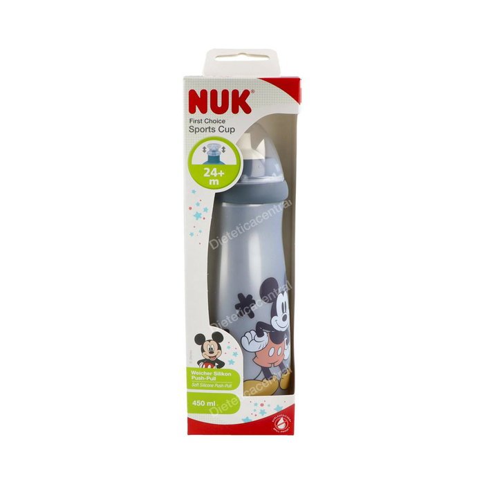 NUK Sports Cup Mickey Biberon Sportif 450 ml Silicone +8 mois NUK Sports Cup Mickey Biberon Sportif 450 ml Silicone +8 mois