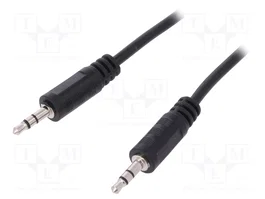 LOGILINK Câble Jack 3,5mm 3pin stéréo noir 1m