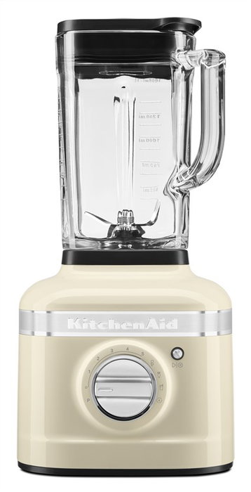 KitchenAid 5KSB4026 EAC Blender Artisan K400 1,4L - Batidora de Vaso amande, Vitesse Intelligente, 3 Programmes, Couteaux Acier Inox, Nettoyage Auto