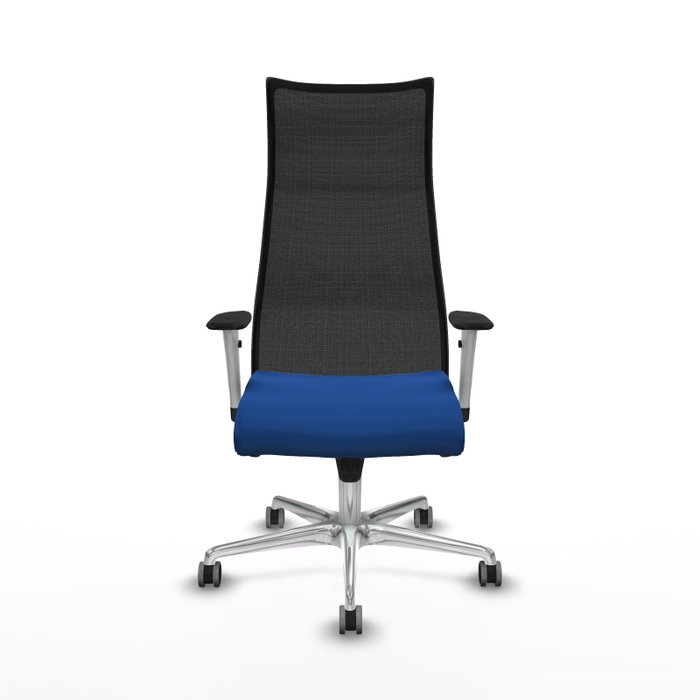 Piqueras y Crespo Chaise de Bureau Albacete Bleu et Noir