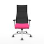 Piqueras y Crespo Chaise de Bureau Albacete Rose et Noir