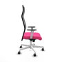 Piqueras y Crespo Chaise de Bureau Albacete Rose et Noir