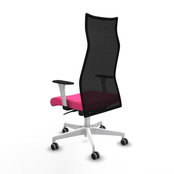 Piqueras y Crespo Chaise de Bureau Albacete Rose et Noir