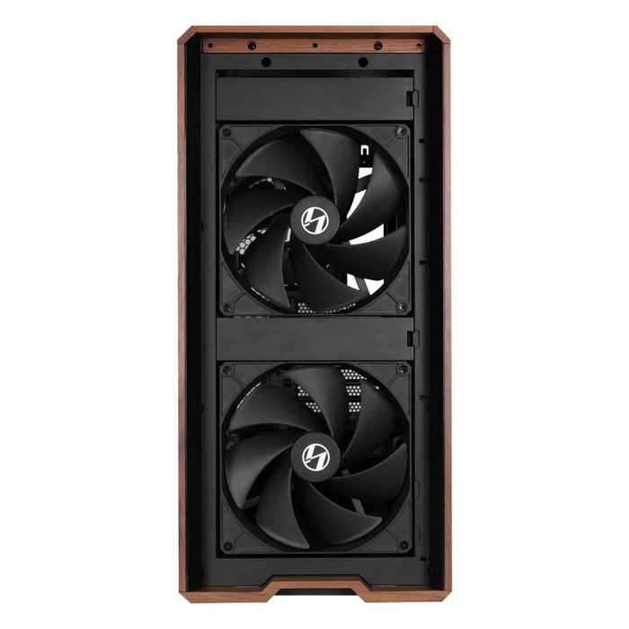 Lian Li Lancool 217 Wood Noir avec détails en bois