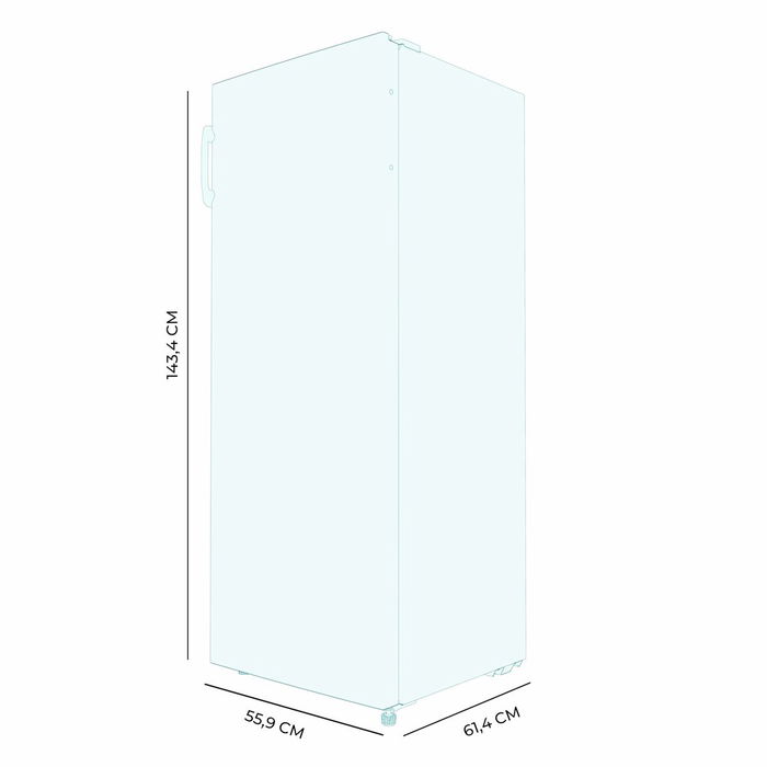 Cecotec Congélateur vertical No Frost Bolero CoolMarket UF 155 Blanc 155 L E