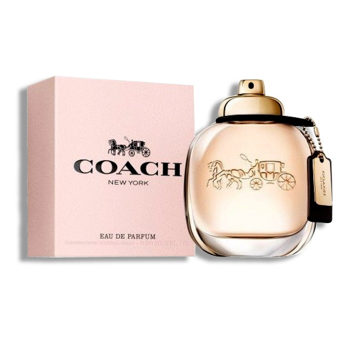Coach New York Eau de Parfum pour Femme 30 ml, Fraîcheur Florale aux Notes de Framboise, Rose et Poire, Parfum Sophistiqué pour Tous les Jours