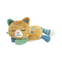 Clementoni Gatito Ron Ron 17969 - Projeteur d'aurore boréale avec sons blancs et berceuses, peluche interactive bilingue pour bébé