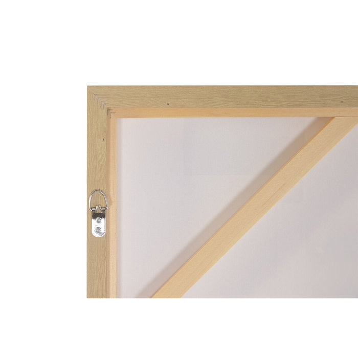 Home ESPRIT Toile Urbaine Jaune Beige avec relief (2 Unités)